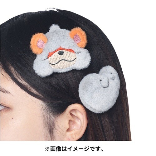 Pokemon Center Pokemon accessory Series Hair clip bands H67 Hisuian Growlithe - Afbeelding 3 van 4