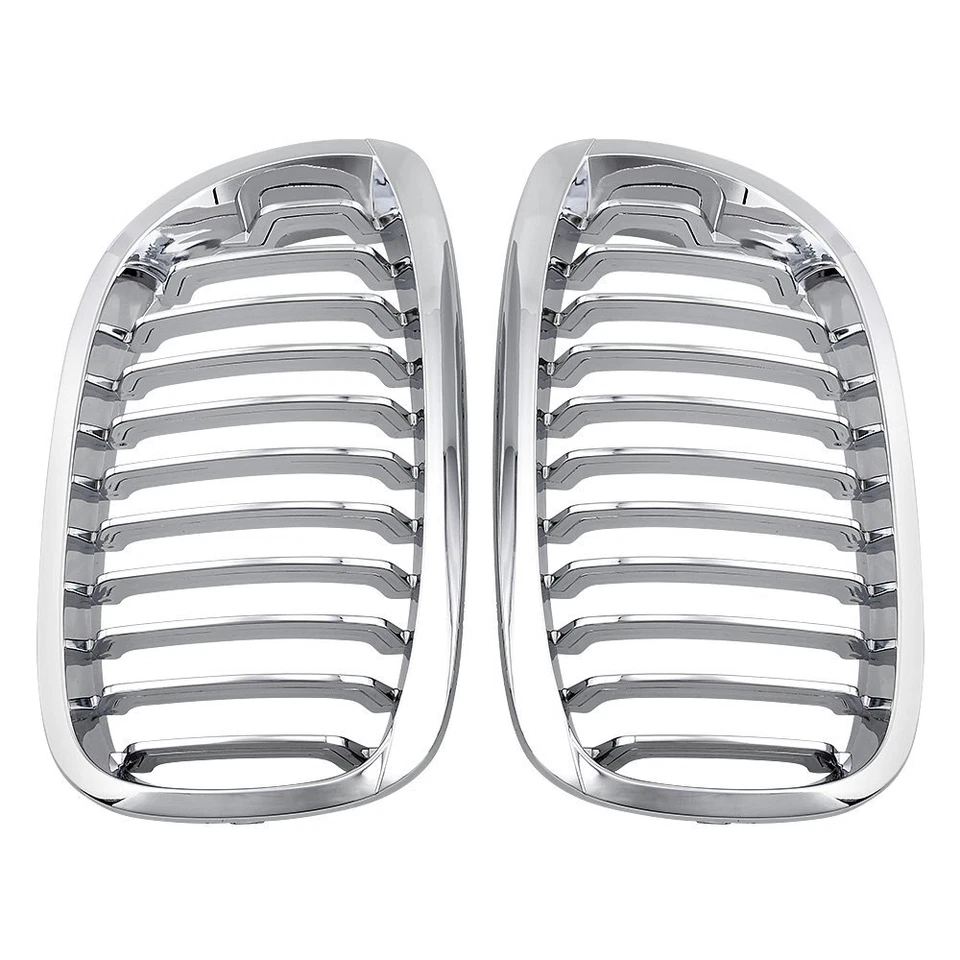 Chrome Front Kidney Grill Grille For 2003-2006 BMW E46 330Ci 325Ci Coupe 2DR LCI Foto 3 de 4