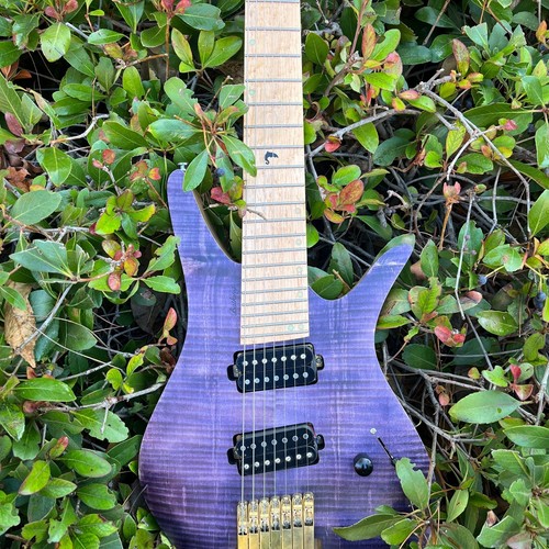 Batking Electric Headless 7 Stringed Multiscale Guitar luminous Inlays - Picture 17 of 24
