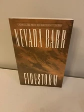 Firestorm by Nevada Barr   *Signed*  Uncorrected Proof Softcover