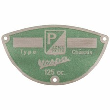 PQ 11040900 Plaque Acma Paris Piaggio Vespa Gl 150 Acma 1956-1958