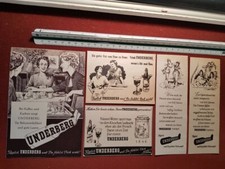 Underberg - 5x Anzeigen aus H&ouml;ren und Sehen von 1957 1958