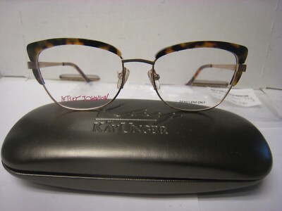 BETSEY JOHNSON  WOMENS DEMO EYEGLASSES PARLEZ VOUS TORT 52-17-140MM 38V W/G Case