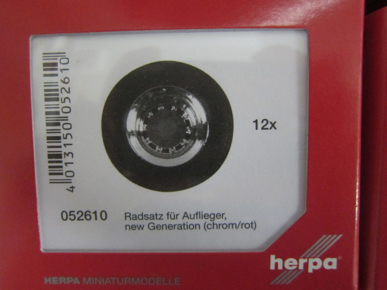Herpa 052610 Wheel Set Trailer New Generation 1:87 H0 NEW In OVP