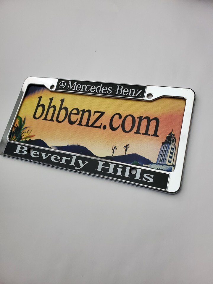 Beverly Hills Mercedes Benz Car Dealership License Plate Frame and