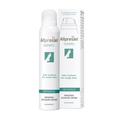 3 x Allpresan diabetic INTENSIV Schaum Creme 200 ml /  mit Urea