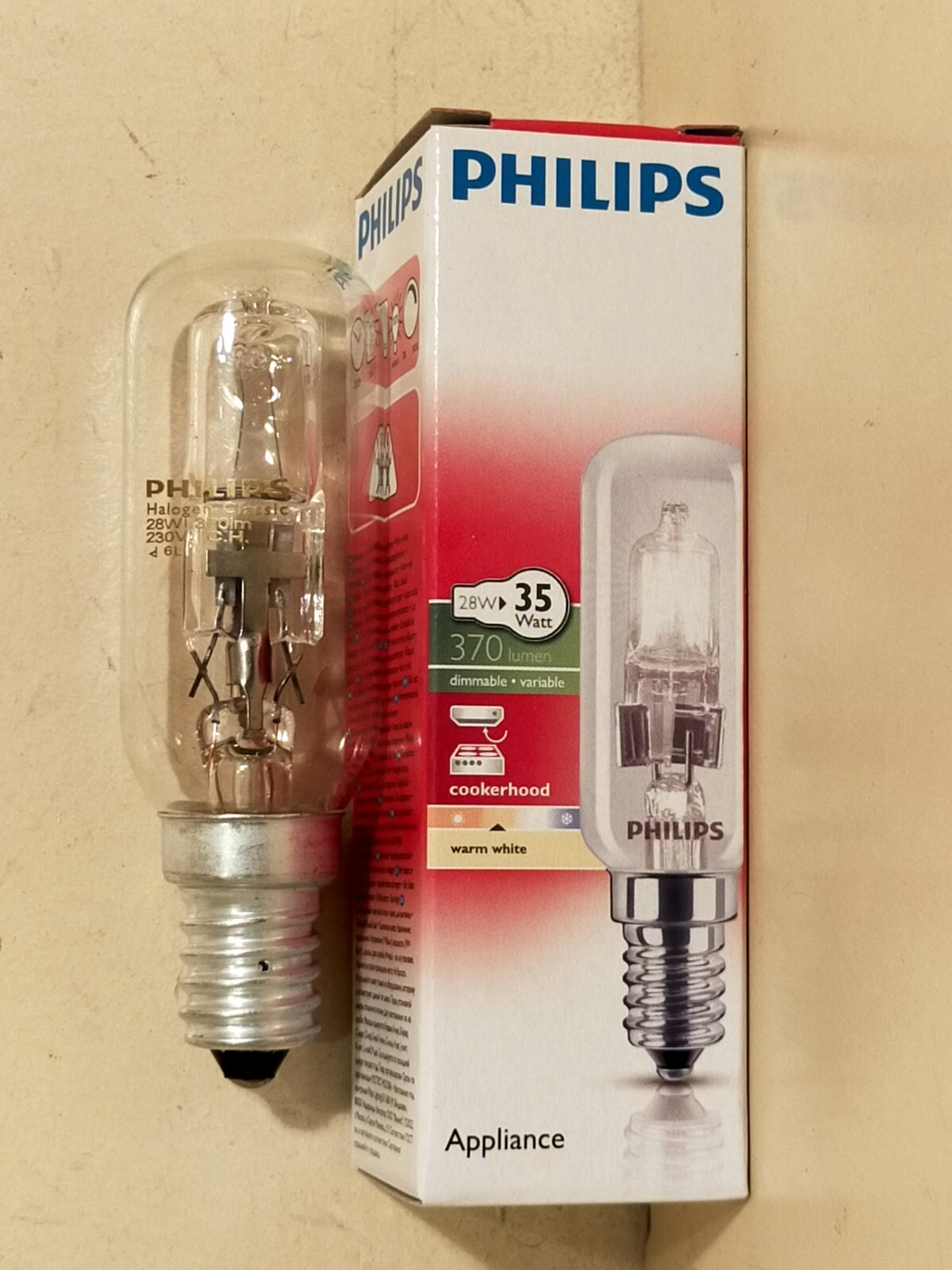 Philips Halogen Cooker hood Bulb 28w E14 eBay