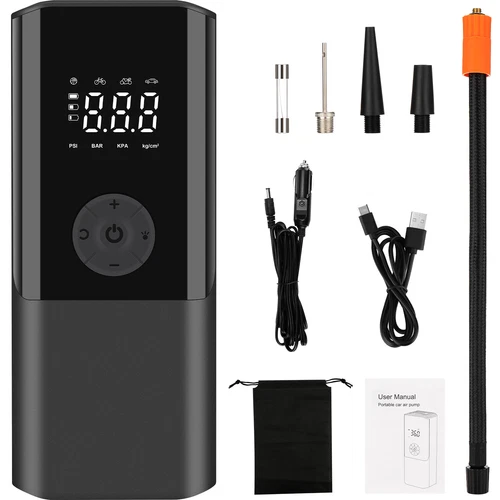 150 PSI Air Compressor Tire Inflator Air Pump Fits Car Moto Bike Tires Portable