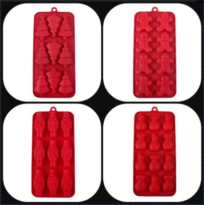 CELEBRATE IT Christmas Silicone Candy, Soap, Wax Melts Molds