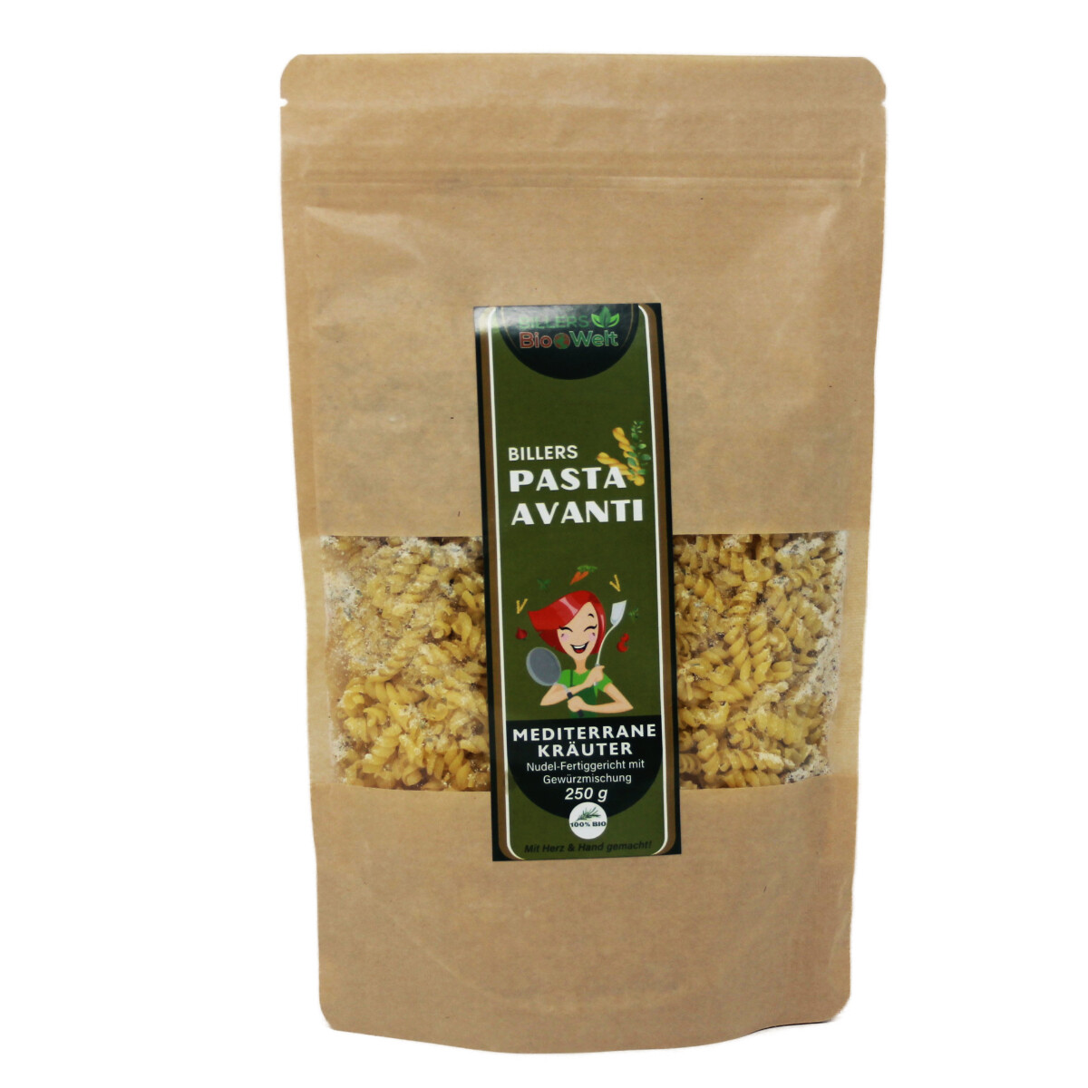 Billers Bio Fideos Mediterránea Hierbas Platos Precocinados Con Especias 250g