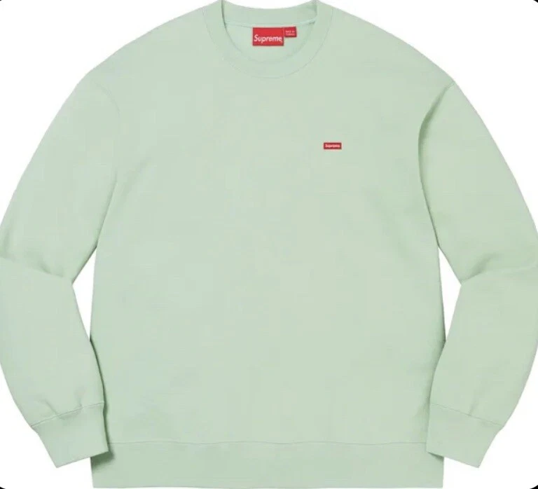 Supreme Small Box logo Crewneck vert neuf sweat shirt printemps été taille L