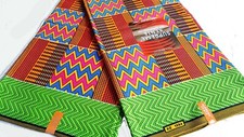 African Fabric Ankara Polyester Kente Prints 5. By The Yard