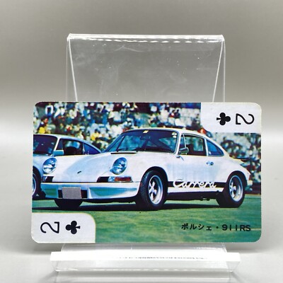 Porsche 911RS White Cool Playing Card Trump Supercar Japan Rare