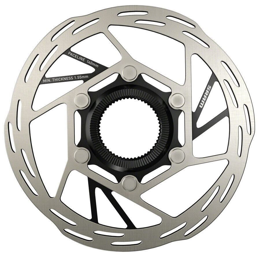 SRAM Paceline Disc Brake Rotor, 140mm, CenterLock, Silver/Black | eBay SRAM Paceline Disc Brake Rotor, 140mm, CenterLock, Silver/Black | eBay