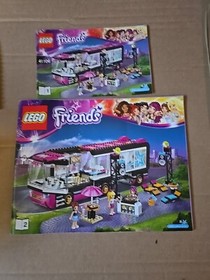 Lego Friends Set #41106 "Pop Star Tour Bus" - InComplete with 2 Manuals