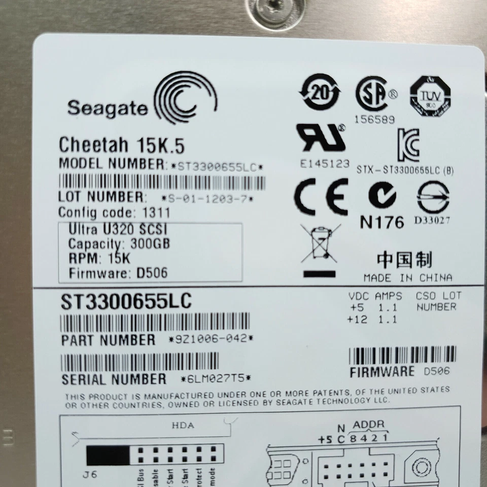 Seagate ST3300655LC Cheetah 15K.5 300GB Internal 15000RPM 3.5" Hard Drive - Image 2 of 4