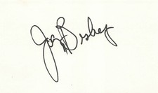 Joey Bishop Entertainer Signed Autograph 5 x 3 Index PSA DNA *95