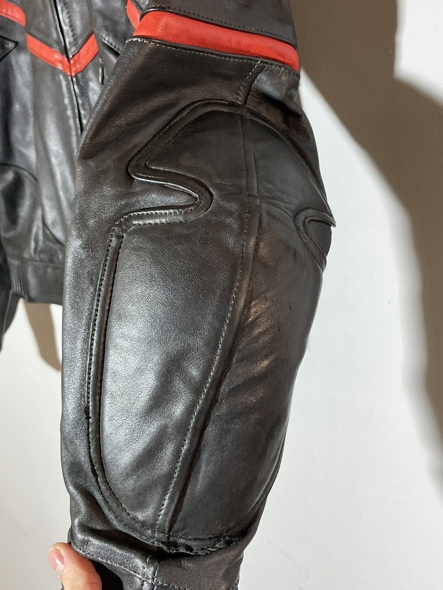 Vintage IXS Professional Leather Jacket Patchwork Motorcycle | eBay