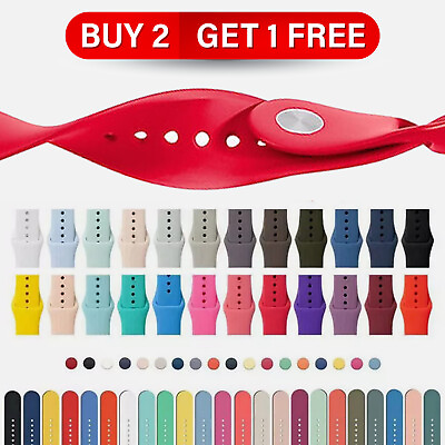 #ad #ad Silicone Watch Strap Band For Watch Series 1 2 3 4 5 6 7 8 9 Sport 38 40 41 42 4 $3.55