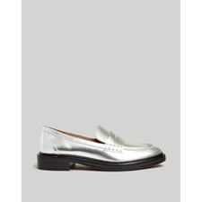 Madewell The Vernon Loafer in Silver