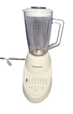 Windmere 14 Speed Blender White Plastic Canister 5.5 Cup Pitcher