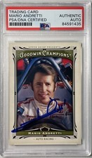 2013 UD Goodwin Champions Mario Andretti PSA DNA Autograph F1 Formula One Signed