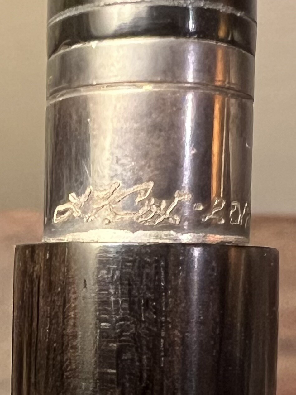 Frank Cox African Blackwood Trumpet Turkey Call. Original documentation