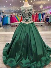 Girl Pageant Dress Jumpsuit Sequins Romper Bell Sleeves Little Kid Formal Party