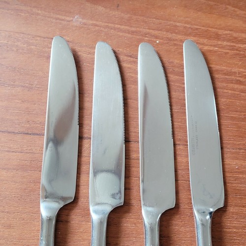 Set of 4 Hampton Silversmith BAMBOO Stainless 9" Dinner Knives China - 第 3/11 張圖片
