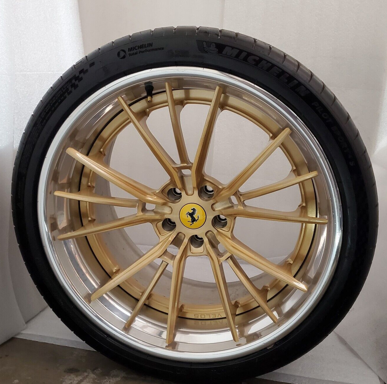 Ferrari F8 488 21" 20" Velos VSX 15 Forged Wheels Bronze Rims Tires ($3785-obo)
