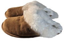 Koolaburra By Ugg Brown Suede Leather Lined Slippers Women's 7