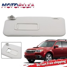 For 2009-2013 Subaru Forester Driver Left Side Sun Visor Sunshade W Mirror Gray For 2009-2013 Subaru Forester Driver Left Side Sun Visor Sunshade W Mirror Gray