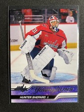 2023-24 Upper Deck Series 2 Hunter Shepard Young Guns Rookie RC #491 Capitals