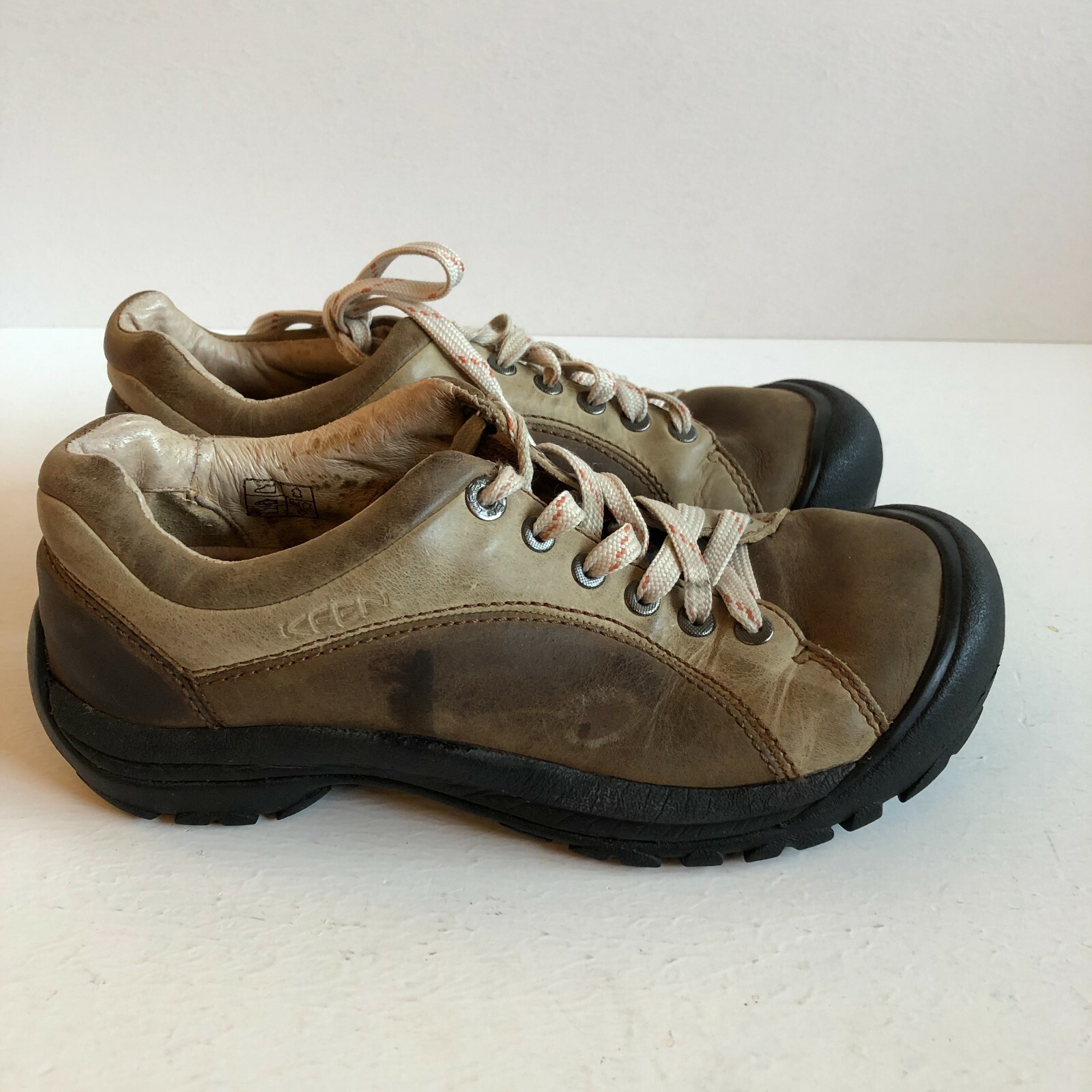 Scarpe derby Keen Presido donna taglia 8 passeggio escursionismo casual pelle marrone EU 38 5