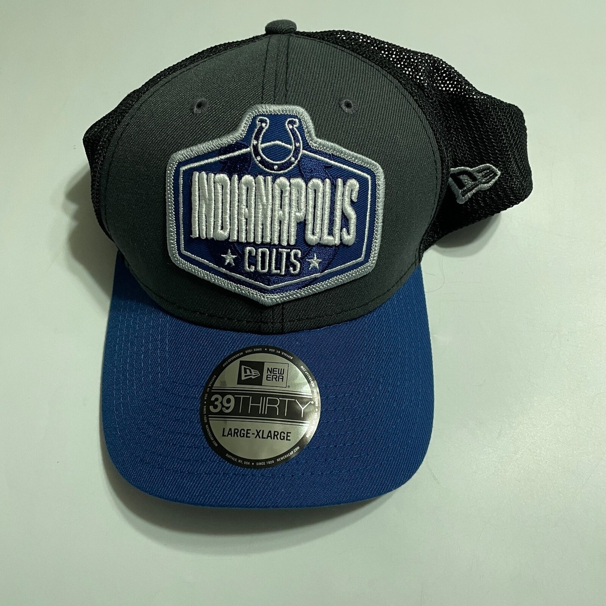 New Era Men's Gray Indianapolis Colts NFL 2021 39THIRTY Flex-Fit