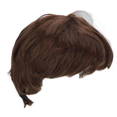 Herren Perücke Light Brown Natural Fluffy Handsome Atmungsaktive Mesh Modis Rop
