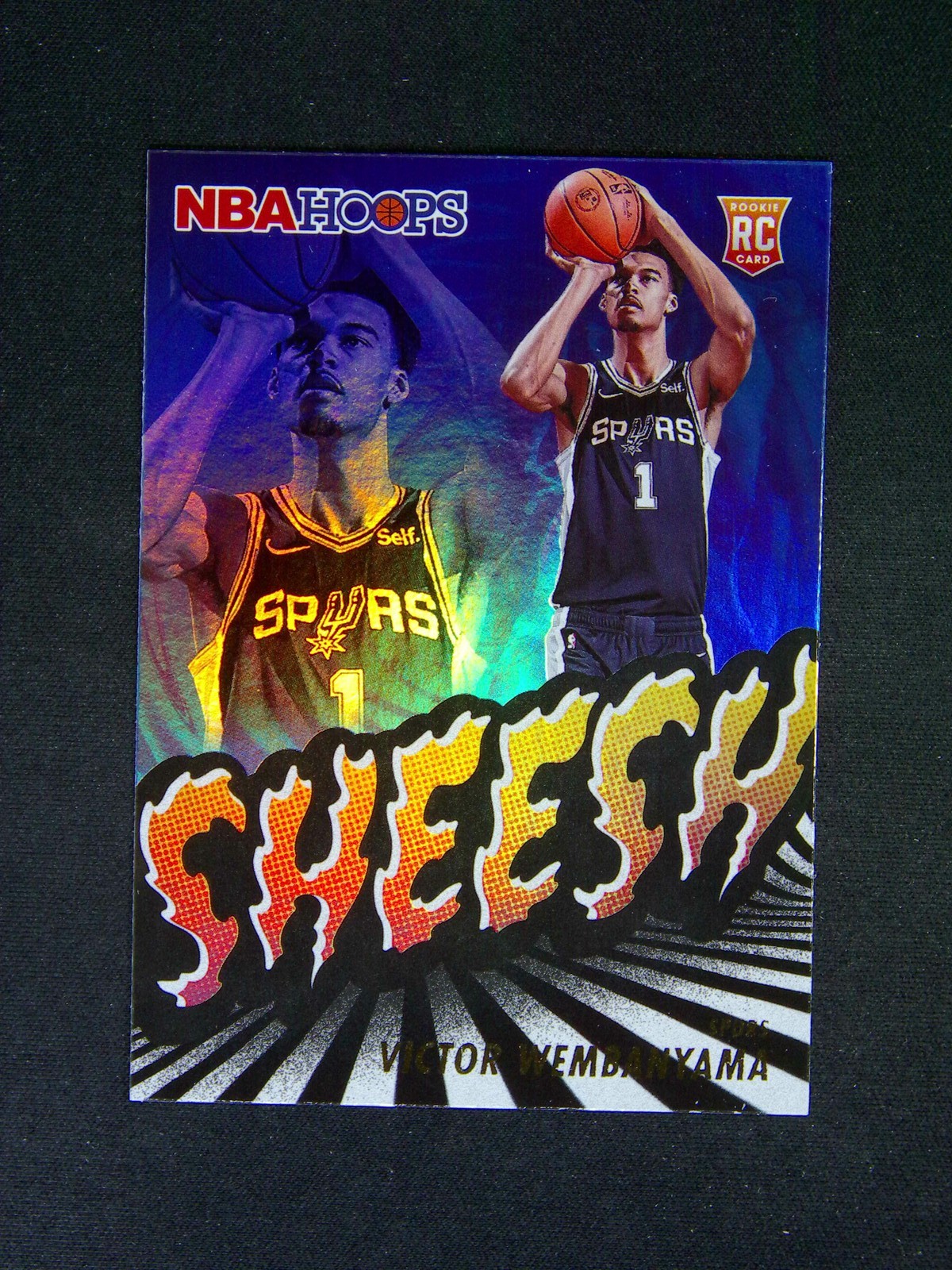 2023-24 Panini NBA Hoops Victor Wembanyama #23 RC Rookie Sheesh Silver