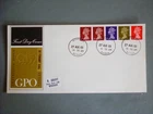 GB DEFFINITIVE FDC 1969 1 SHILLING COIL WINDSOR SINGLE RING  P/MARK