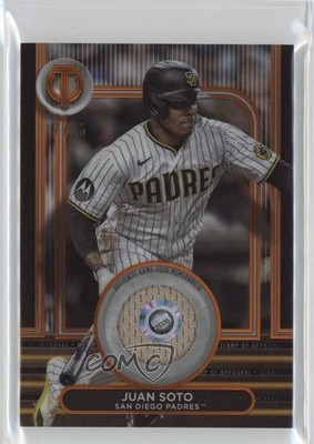 2024 Topps Tribute Stamp of Approval Relics Orange 17/25 Juan Soto #SOA-JS 1s4s