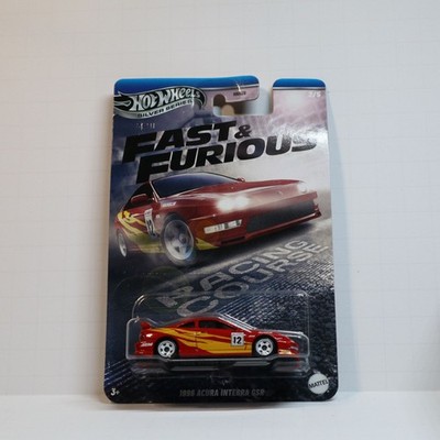 Hot Wheels 1996 Acura Integra GSR Fast Furious Silver Series Red Racing 2/5