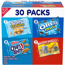 Nabisco Team Favorites Variety Pack, OREO Mini, CHIPS AHOY Mini, Teddy Grahams