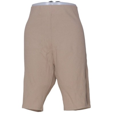 H&M, Hotpants, Größe: XXL, Beige, Elasthan/Viskose, Einfarbig, Rippenstrick #UmE
