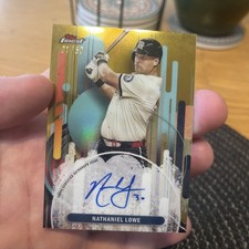 2025 Finest #FA-NL Nathaniel Lowe Finest Autographs Gold #01/50
