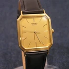 [N. MINT!] SEIKO QUARTZ 6531-5100 80s Vintage Tank Dress Watch - Japan Model
