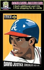 1994 Collector's Choice #325 David Justice - Atlanta Braves CL