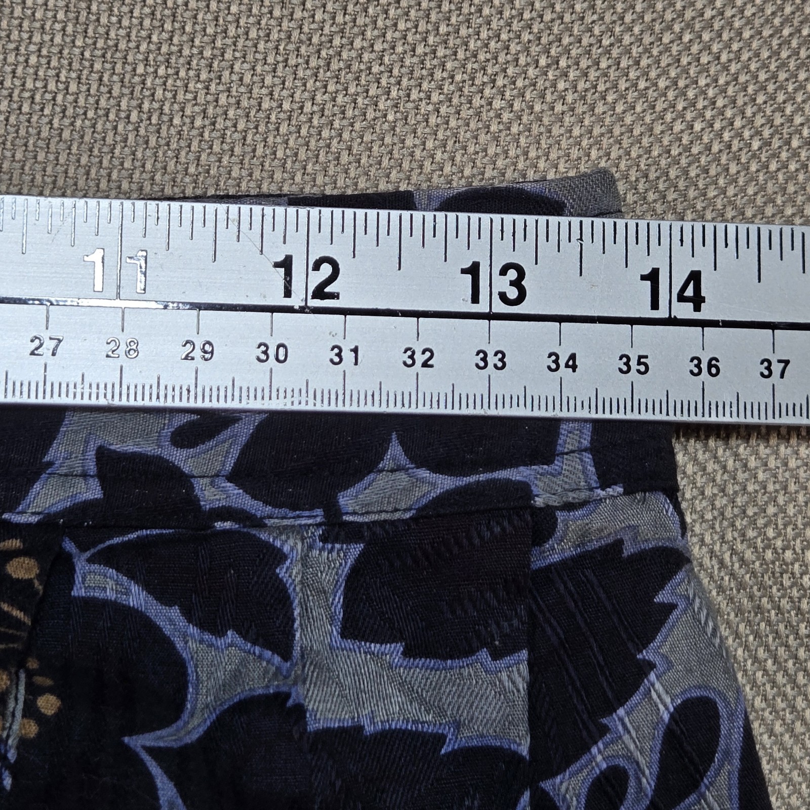 ​Rare Archival Kenzo Sz 40 M 100percent Cotton Woven Jacquard MidiSkirt Made in France image 8