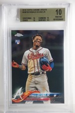Ronald Acuna 2018 Topps Chrome Update RC HMT25 BGS 10 PRISTINE