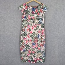 Anthea Crawford Dress Womens 12 Floral Lace Pencil Wedding Cocktail Evening
