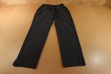 Hanes Comfort Fit Womens Small Black Straight Leg Stretch Drawstring Scrub Pants