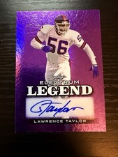 2024 Leaf Electrum Legend Autograph Purple #LA-LT1 Lawrence Taylor #/7 Giants